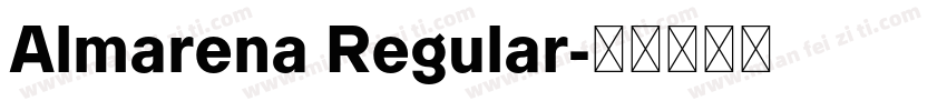 Almarena Regular字体转换